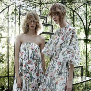 Summer HIGH GRADE GARMENTS two in one （cape or tube dress） floral dress set _S